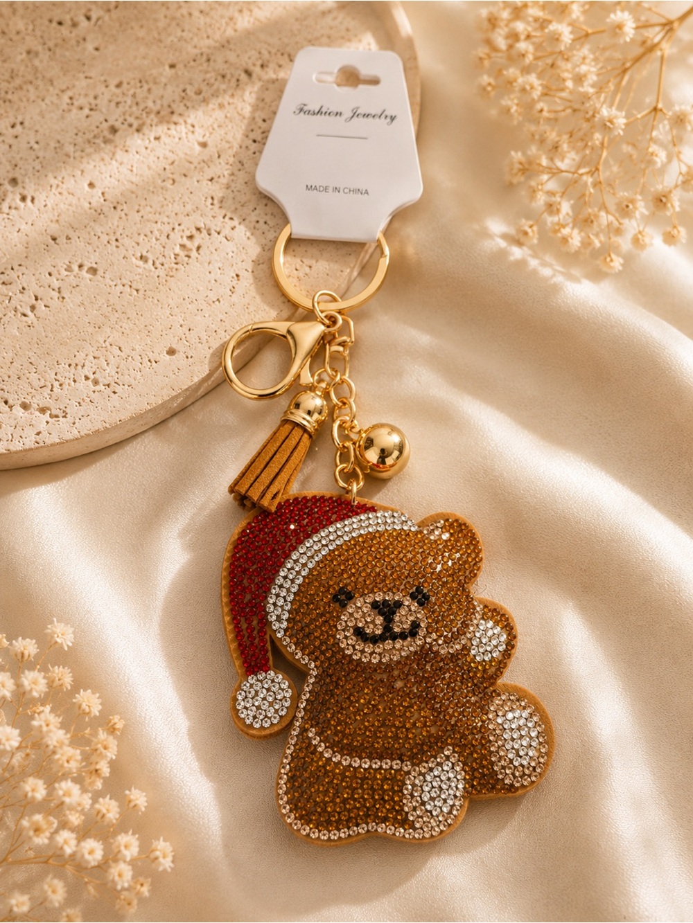 Teddy bear keychain / bag charm
